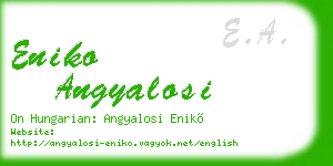 eniko angyalosi business card